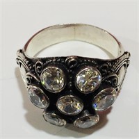 Antique Sterling Silver Ring (Size 7 1/2)
