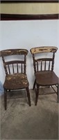 2- Vintage Kitchen Chairs.