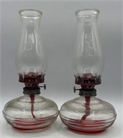 2 Vintage Oil Lamps