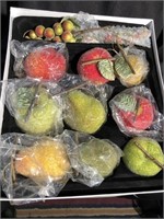 Box of fruit suitable for hanging or center bowl