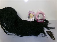 Wig , wig cap, 3d Eyelashes & Cuticle Scissors