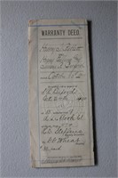 1900 Warranty Deed w/ 50c Documentary Stamp
