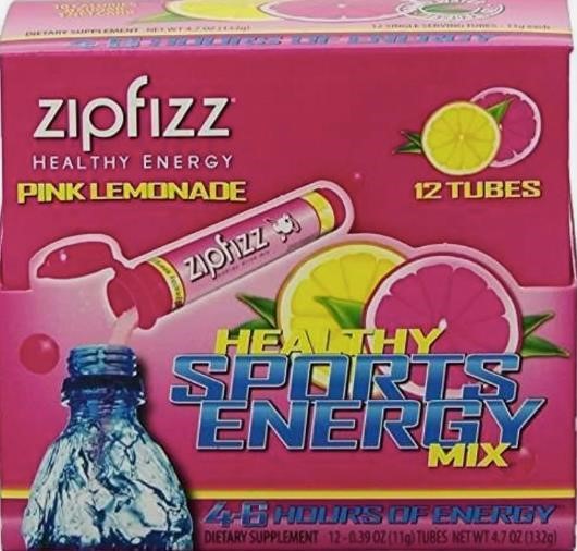 Zipfizz Pink Lemonade Energy Drink Mix $40