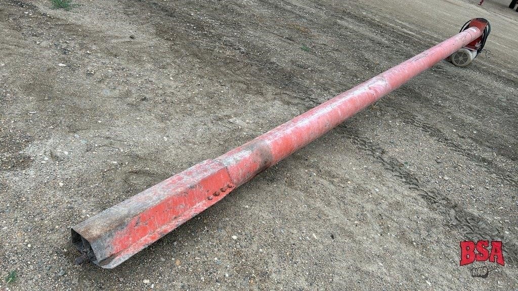 7"x18' Dryer Auger w/ 5hp Elec Motor