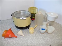 Deep Fryer, Popcorn Maker, Assorted plastics