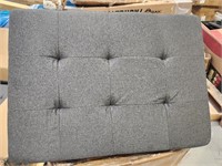 Chaise Lounger with soft  tufted cushions  Grey