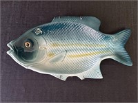 Porcelain Fish decor/platter.  Hanger attached