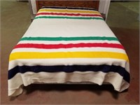 Hudson's Bay Point Wool Blanket 85"x91"