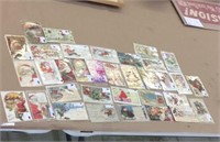 35 Santa post cards