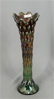 Rustic 11" vase - green