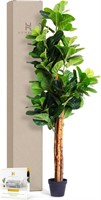 Homelux Faux Fiddle Leaf Fig Tree  6ft  3 Stem