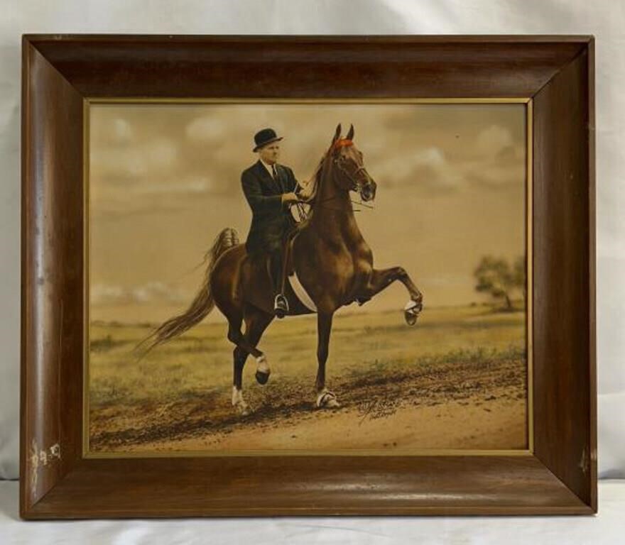 1940s Man Riding Horse Photo

 Signed & Dated