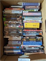 Banana box of DVDs