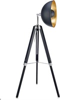 Teamson Home Fascino LED Floor Lamp 63" Black/Gold