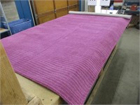 5 x 8' purple wool rug