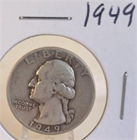 1949 Washington Silver Quarter