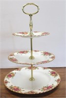 Royal Albert Old Country Roses 3 Tiered Tray