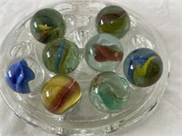 Lot of 8 Marbles