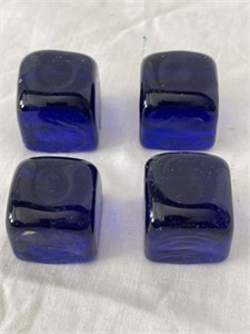 4- Dark Blue Square Marbles