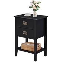 VECELO Nightstands End/Side Tables for Living Room