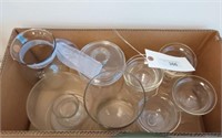 GLASS VASE BOX LOT- CONTENTS OF BOX