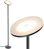 JOOFO Floor lamp Black and Nickel 23D x 23W x 181H