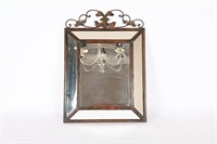 Vintage Metal Framed Mirror