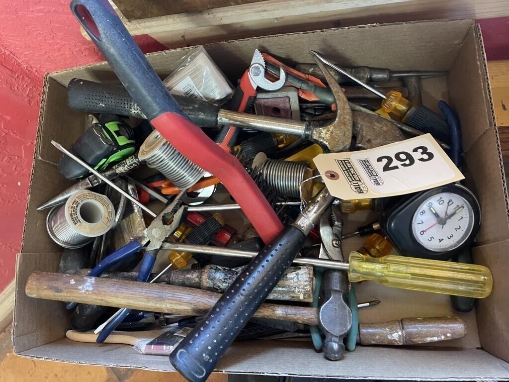 Misc. tools including pliers, hammers & more