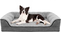 Orthopedic Dog Bed, Bolster Couch Dog Bed for Lar