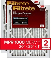 Filtrete 20x25x1 Air Filter MPR 1000 MERV 11, All