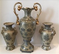 LARGE DECORATIVE URN SHAPED VASE