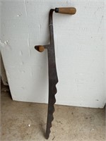 PRIMITIVE HAND FORGED HAY OR ICE CUTTING KNIFE