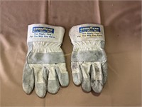 Old Dirty  Leather Gloves .