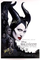 Angelina Jolie Autograph Maleficent Poster