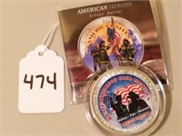 2001 American Heroes Silver Dollar