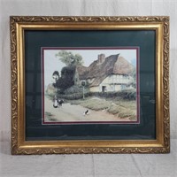 Cottage themed framed art