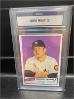 Mickey Mantle Dan-Dee Graded Gem Mint 10