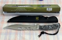 Beaver Tail 15.5in Fixed Blade worth Black