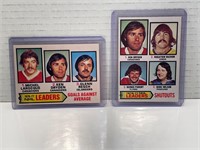 Ken Dryden 1977/78 NHL Leaders Cards NRMINT +