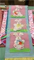 Three banners including two Easter and One quilt