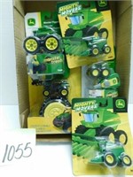 2 Flats Of John Deere 1/64 Toy Tractors