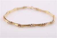14kt Yellow, Rose and White Gold Bracelet