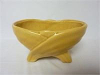 Vintage Yellow Pottery Planter ~ 3.5" Tall