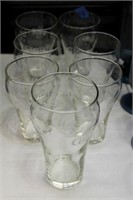 SELECTION OF COCA COLA GLASSES