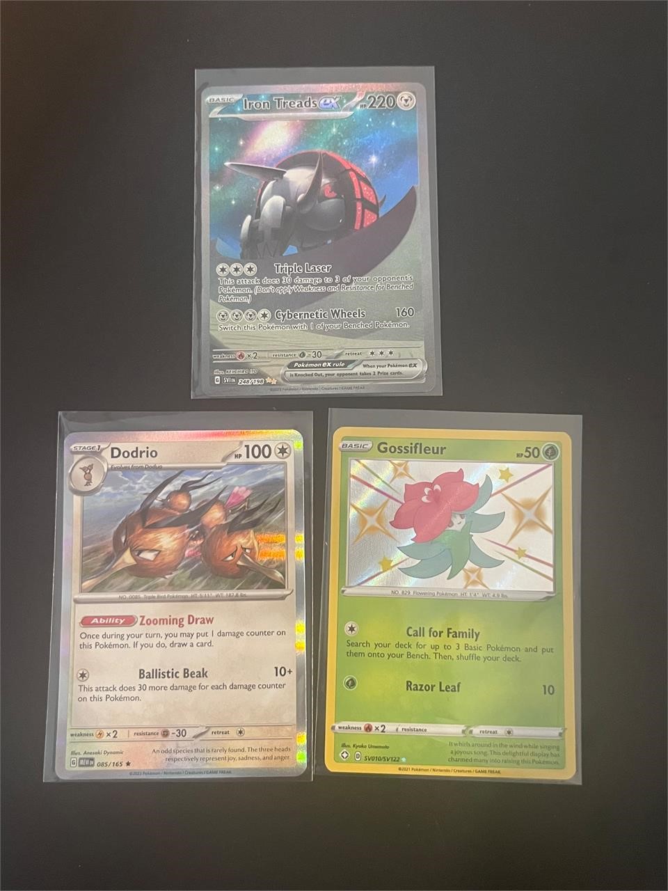 Pokemon Cards Iron Threads EX Dodrio Gossifleur