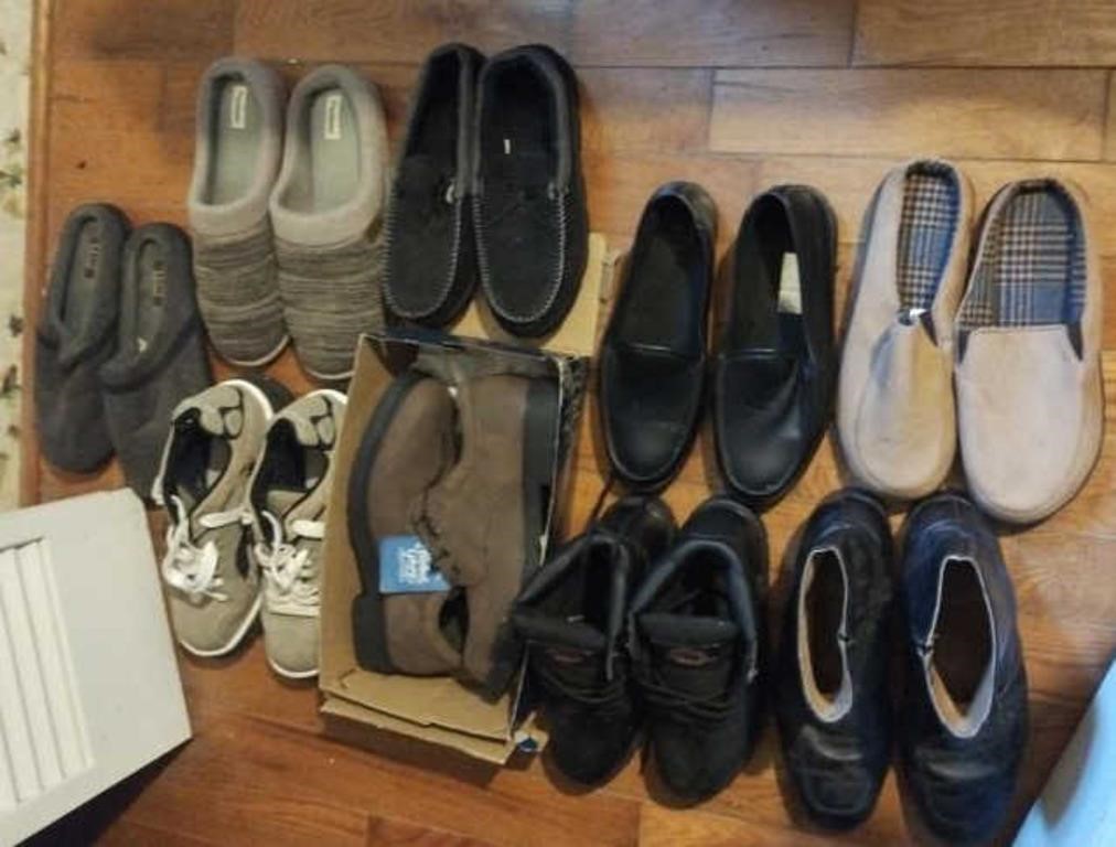 Men's sizes 10-13  shoes and bedroom slippers
