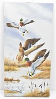 Signed 1985 Original Mallard Duck Painting