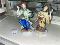 Occupied Japan hand painted Porcelain figurines