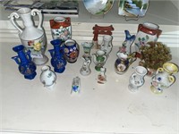 Occupied Japan Porcelain figurine mini vases