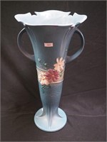 18 1/2" Roseville double-handled floor vase,